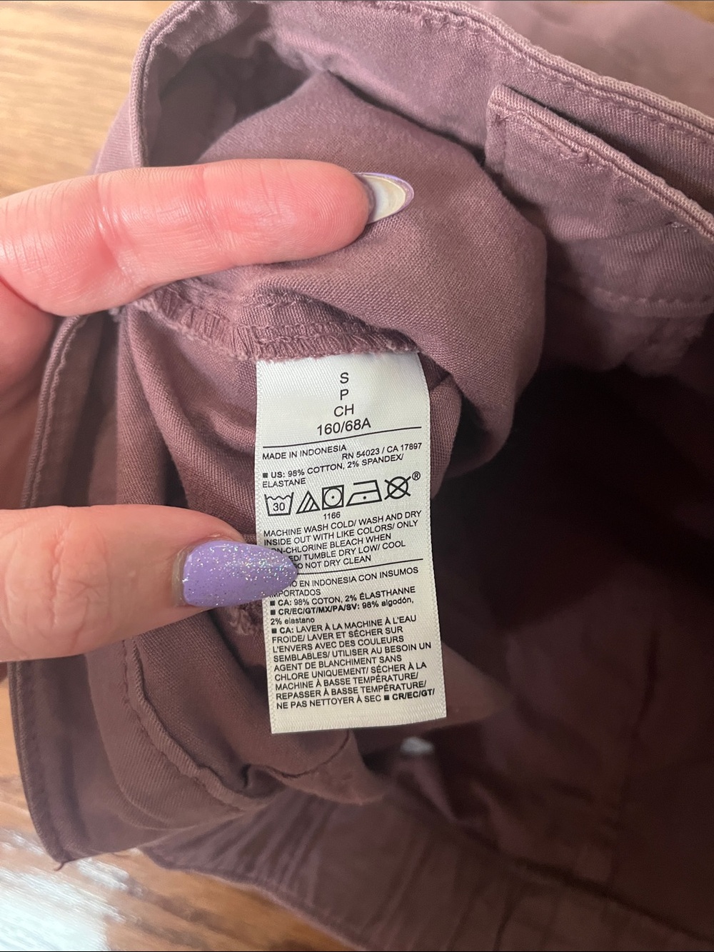 Old Navy High-Waist Mauve Utility Shorts - Size Small - Picture 3 of 4